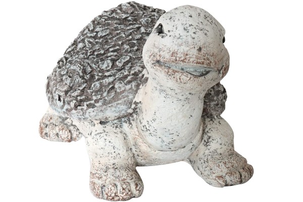 Deko Gartenfigur Schildkröte groß 35 cm Handarbeit Steinoptik