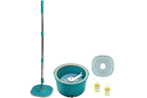 Livington Clean Water Spin-Mop Wischsystem mit 2 x Pads und Reinigungsmittel