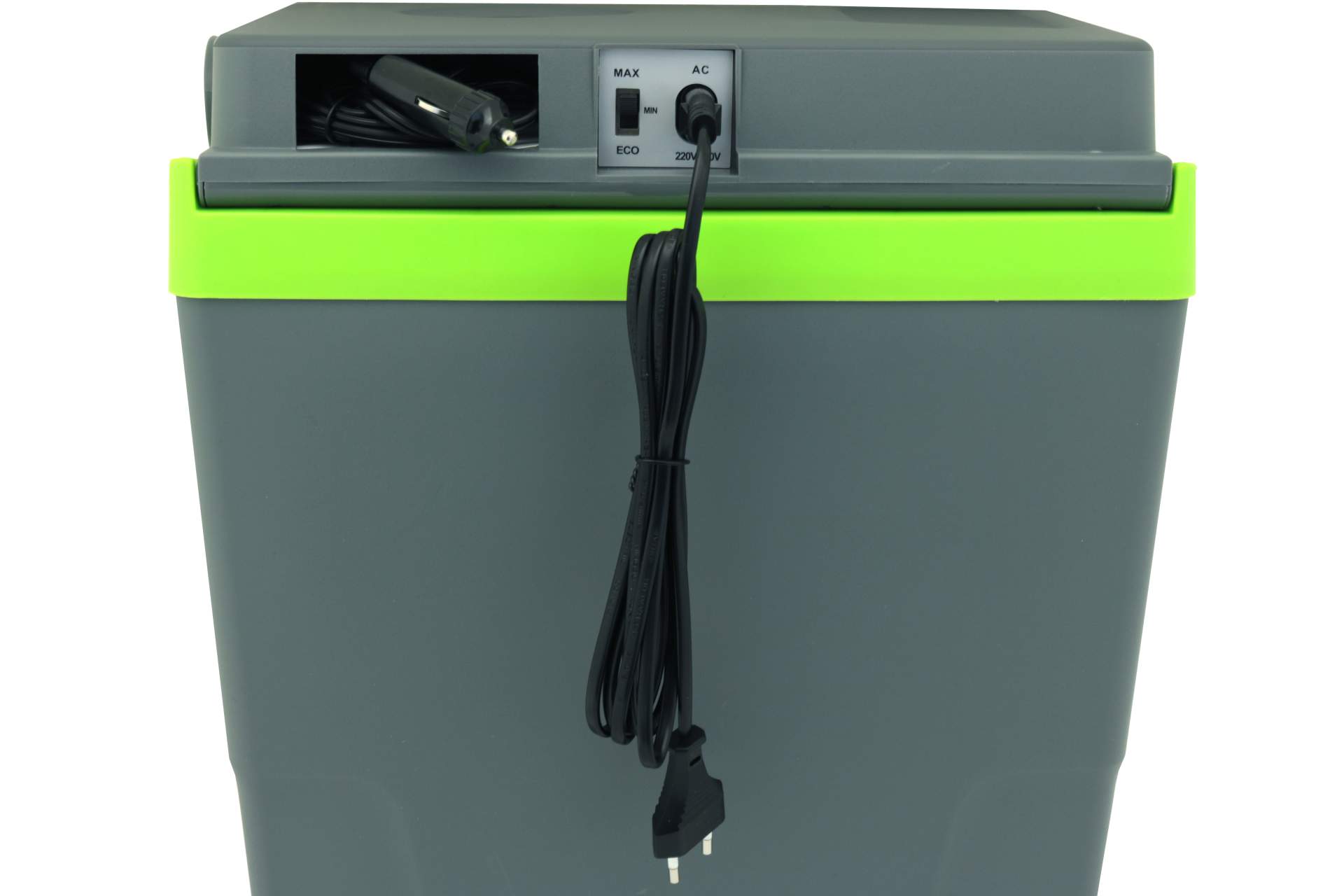 Elektro Kühlbox mit KFZ- & Netzkabel 22 Liter grau Auto Camping