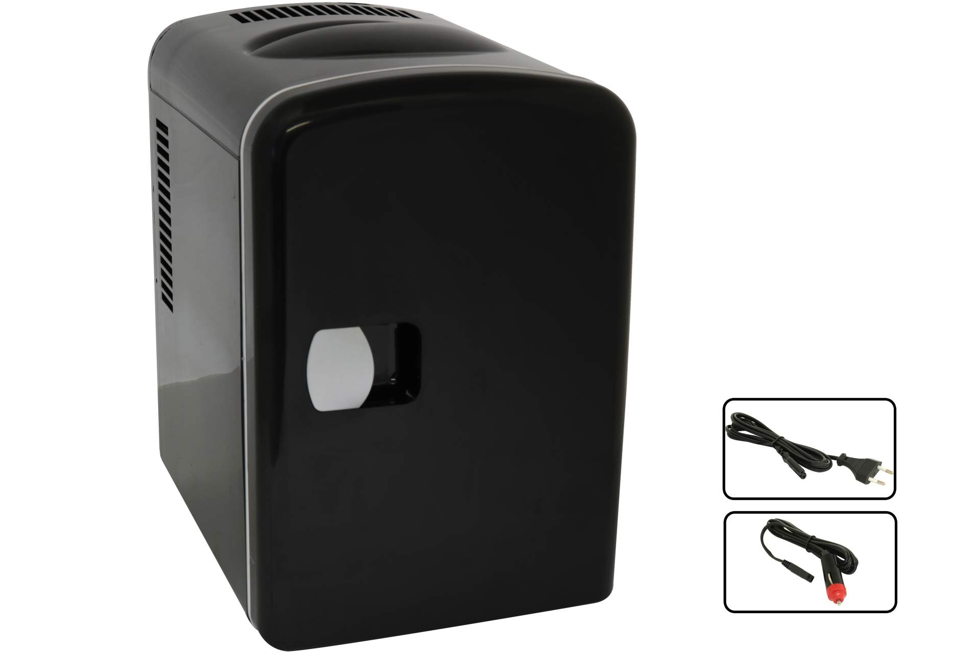 Mini Kühlschrank Deski schwarz 4 Liter kühlt und heizt 12V/220V tragbar, Auto, KFZ