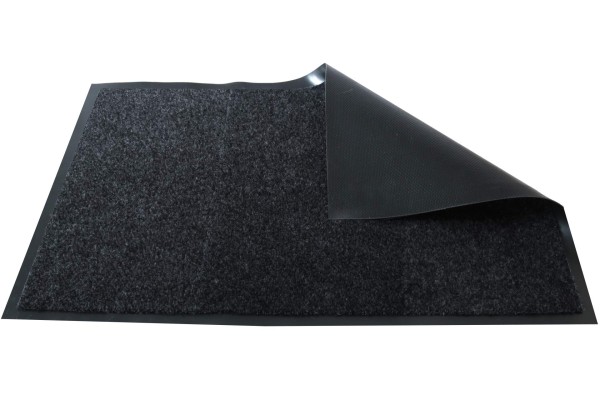Homeline Schmutzfangmatte Fußmatte 120 x 80 cm schwarz gummierte Rückseite