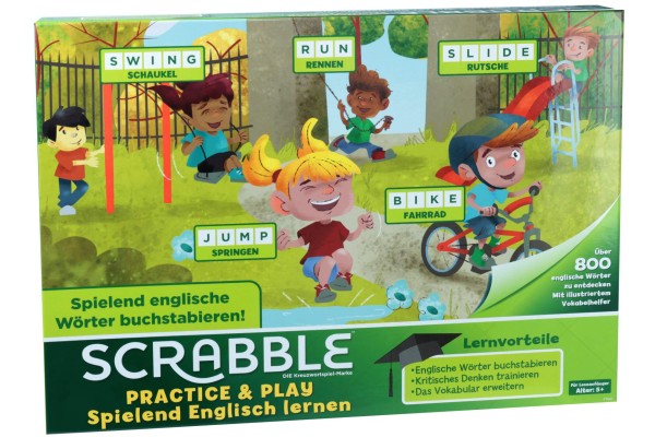 Mattel Scrabble Spielend Englisch lernen Vokabelhelfer ab 5+