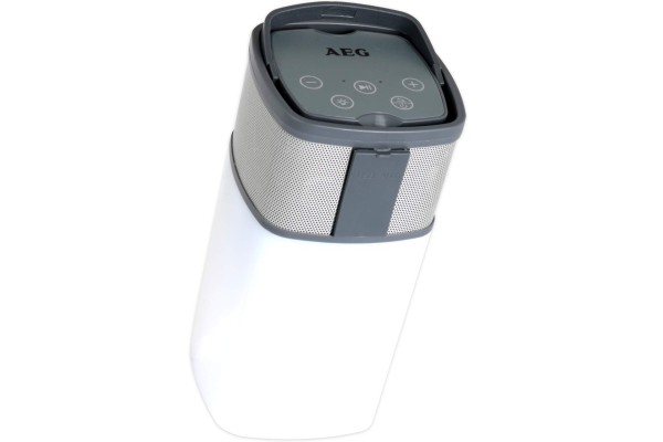 AEG Bluetooth Lautsprecher mit Leucht- und Powerbankfunktion