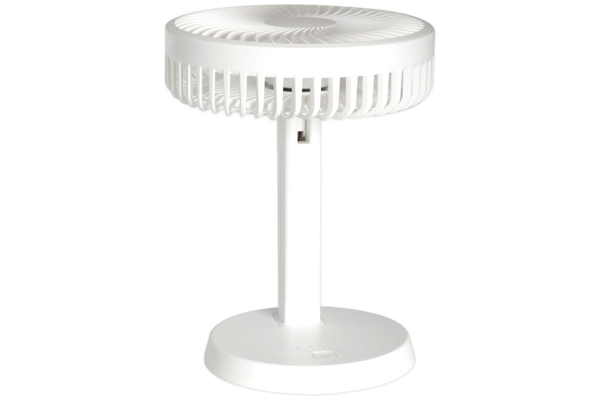 Tisch Ventilator COOL 17 cm mit 5 Volt Akku weiß 3 Stufen